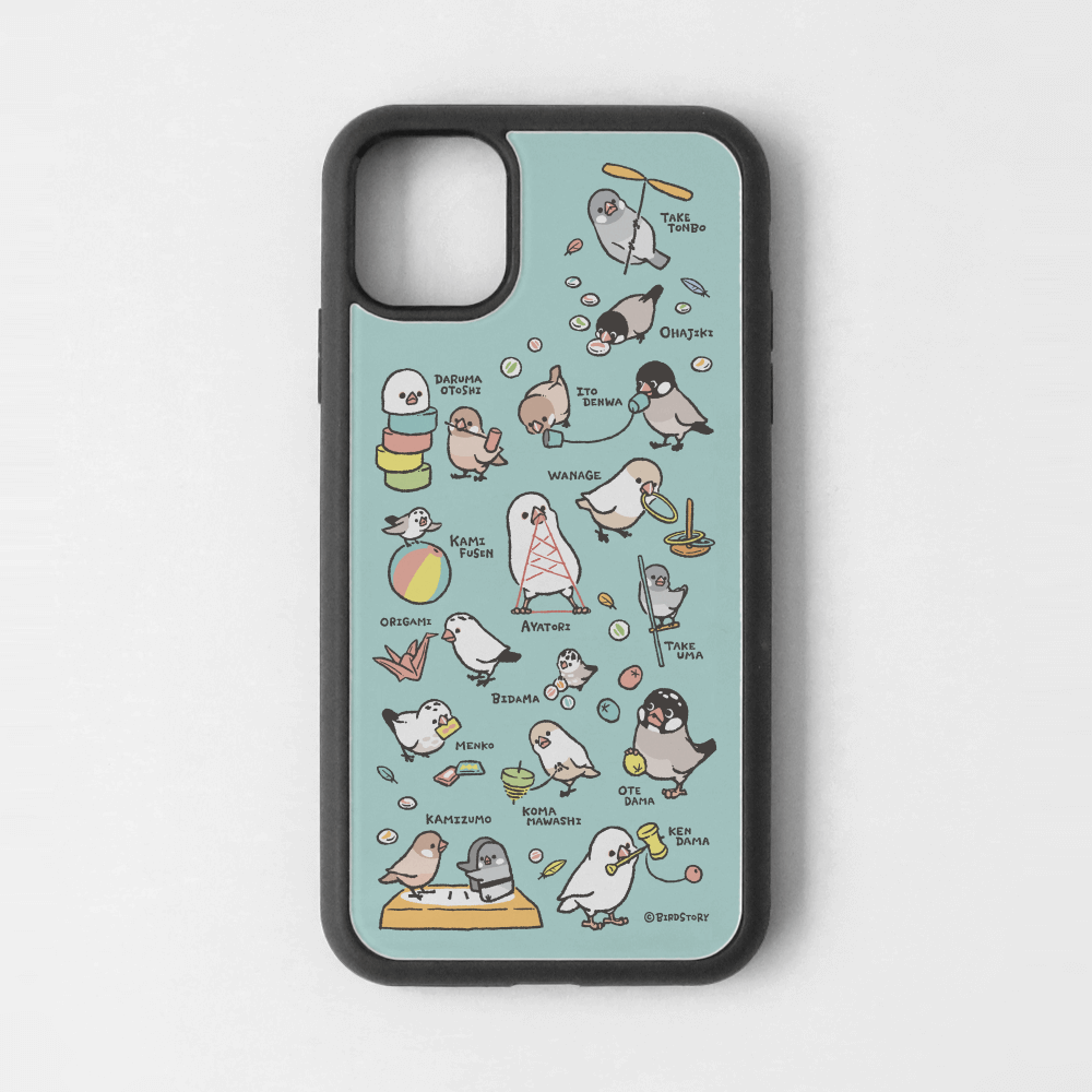 iPhoneカバー ブルー