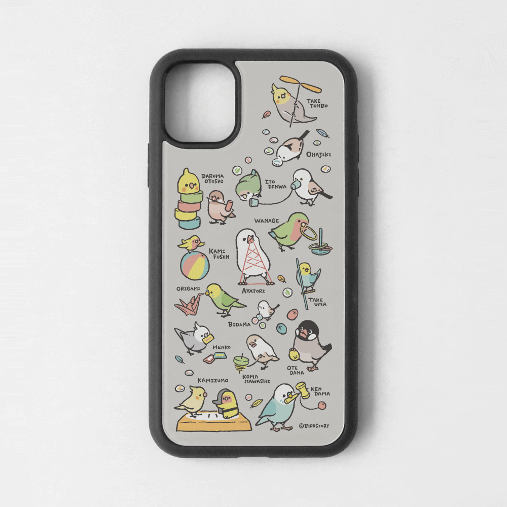 iPhoneカバー グレー