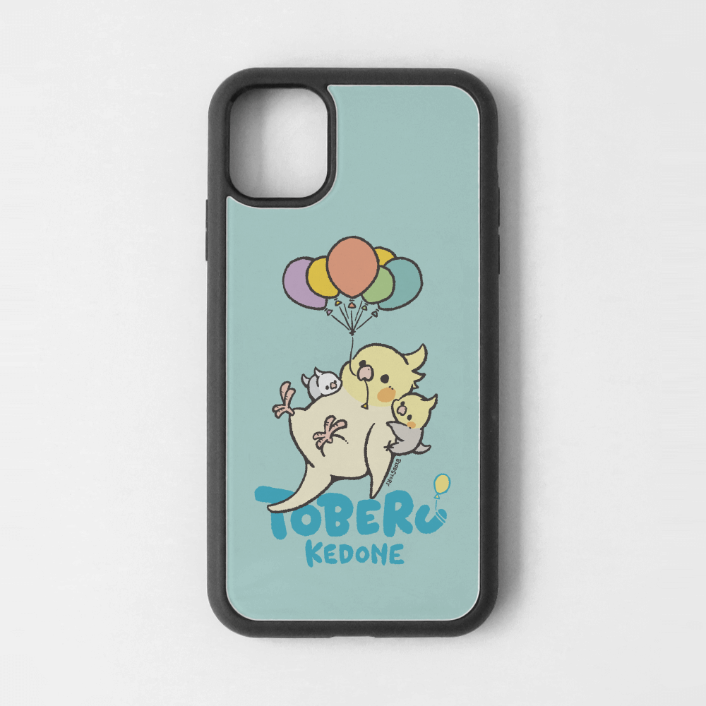 iPhoneカバー ブルー