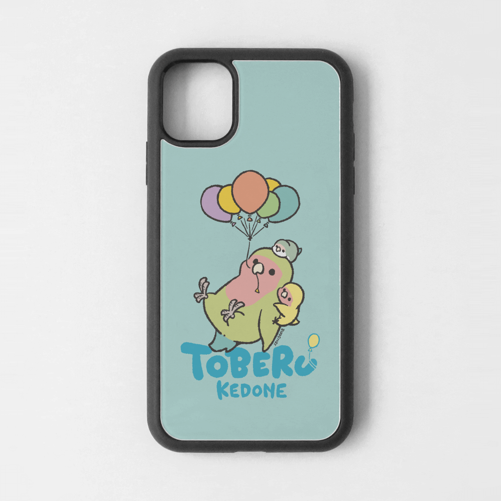 iPhoneカバー ブルー