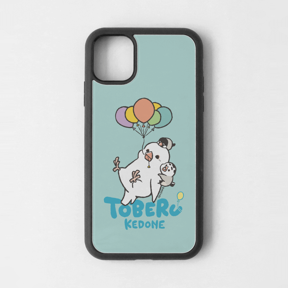 iPhoneカバー ブルー