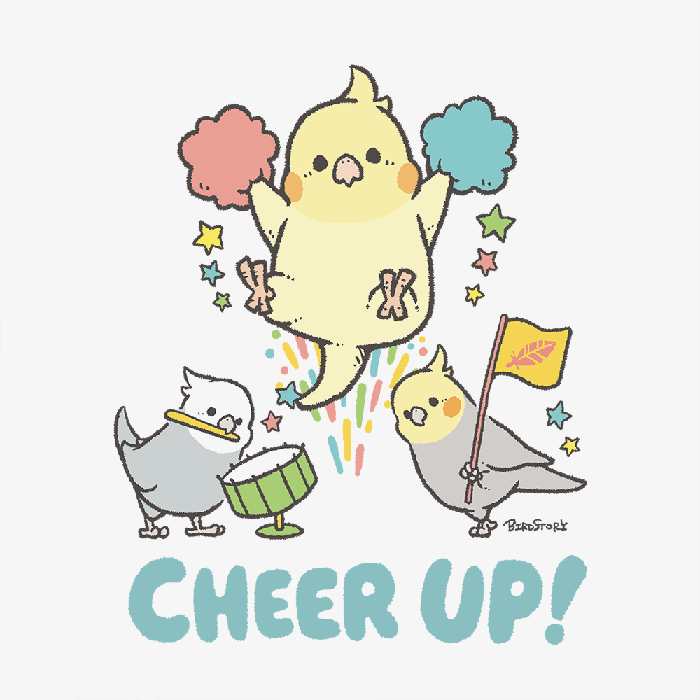 トートバッグ コンパニオンバードチアリーダーズ ファイト！ オカメインコ