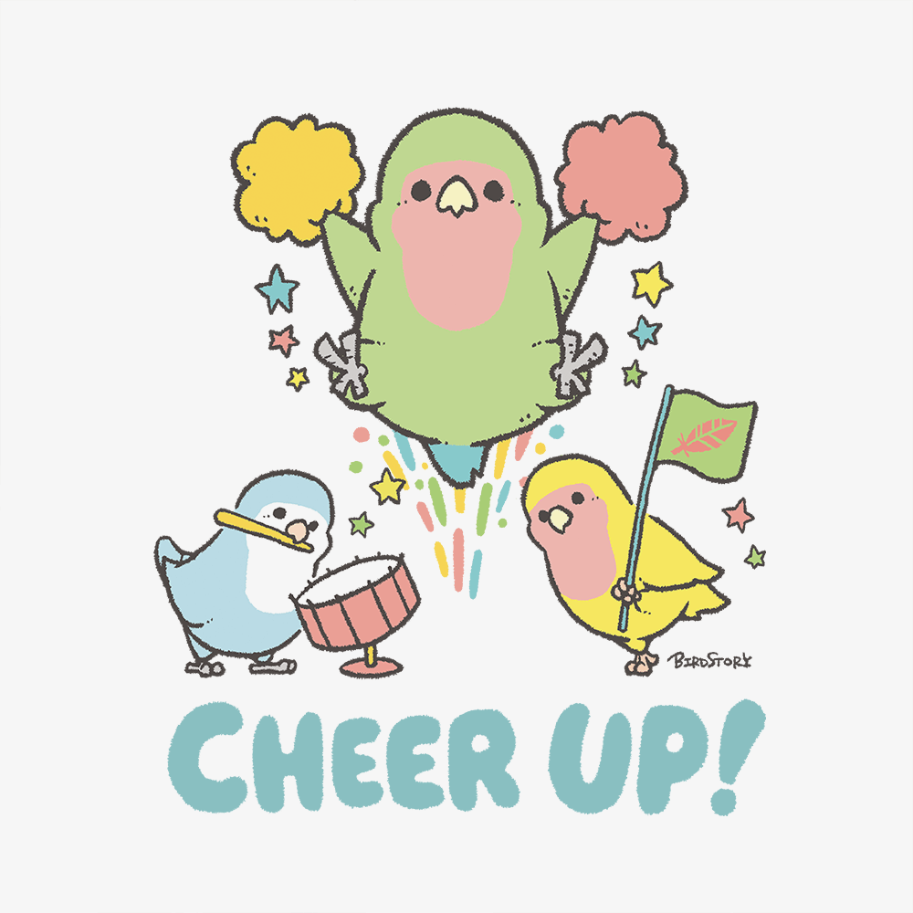 トートバッグ コンパニオンバードチアリーダーズ ファイト! コザクラインコ