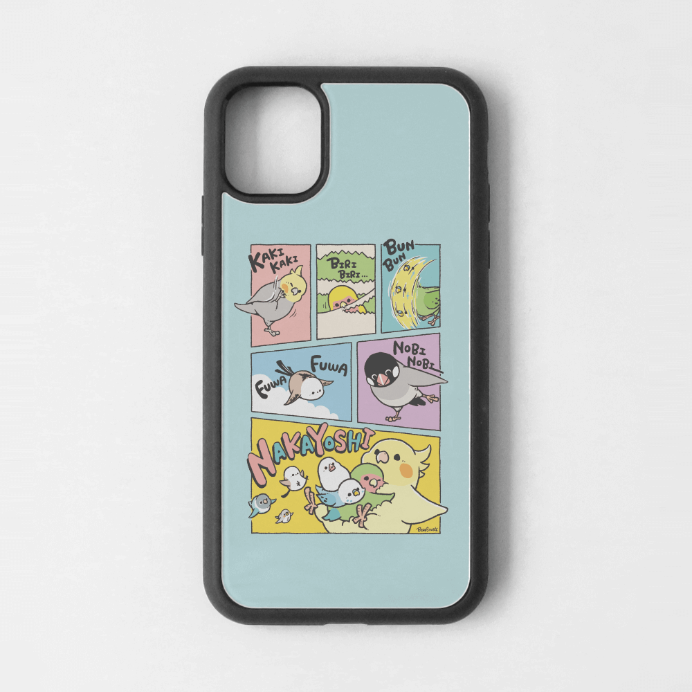 iPhoneカバー ブルー