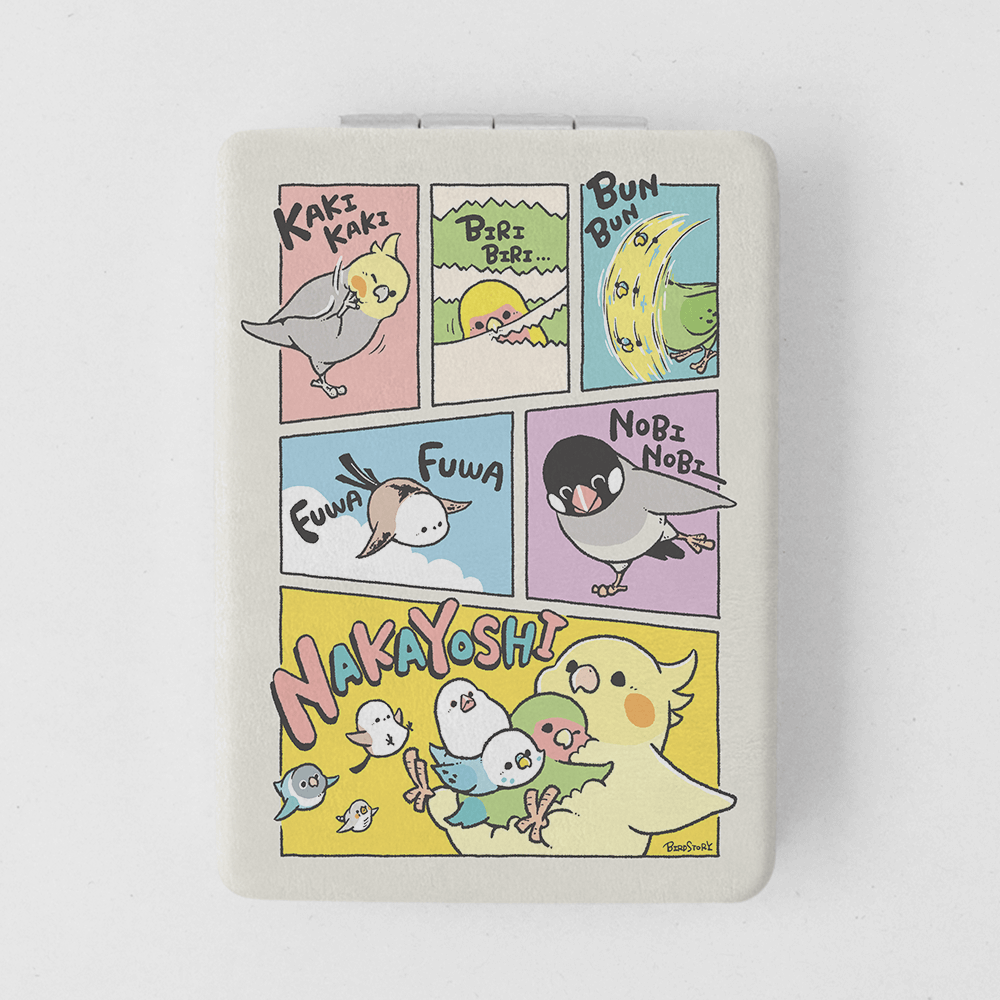 折りたたみミラー 表面デザイン