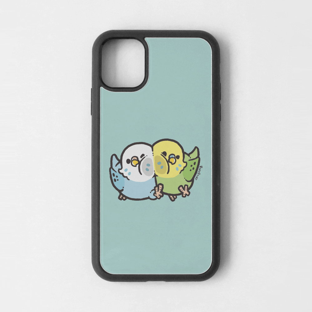 iPhoneカバー ブルー