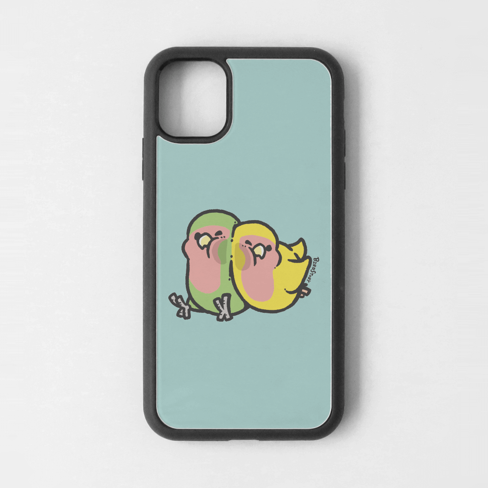 iPhoneカバー ブルー