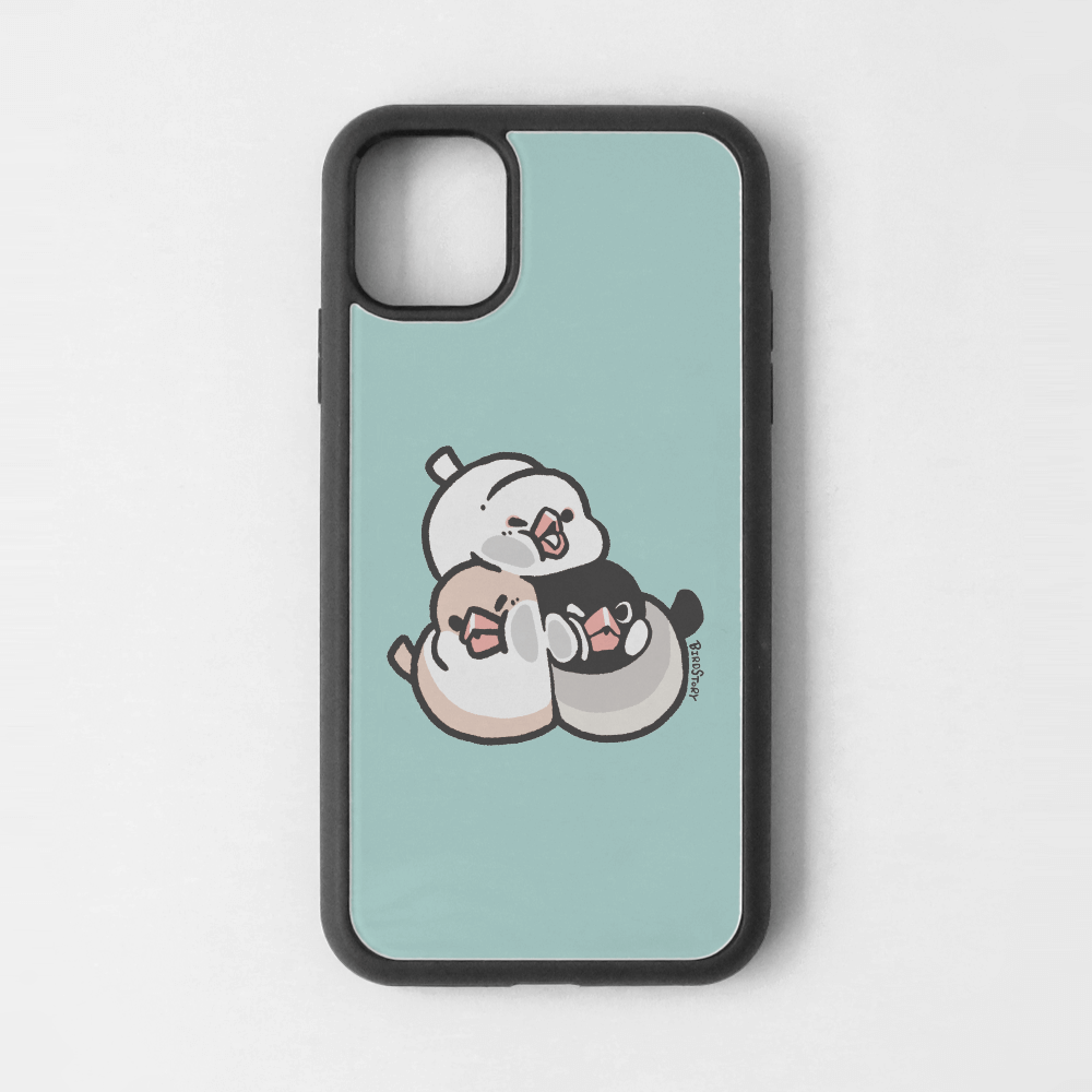 iPhoneカバー ブルー