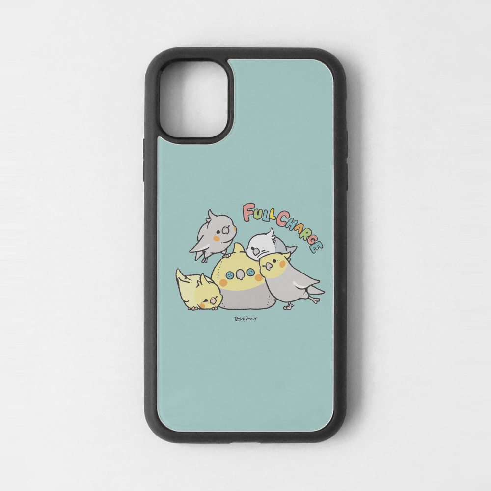 iPhoneカバー ブルー