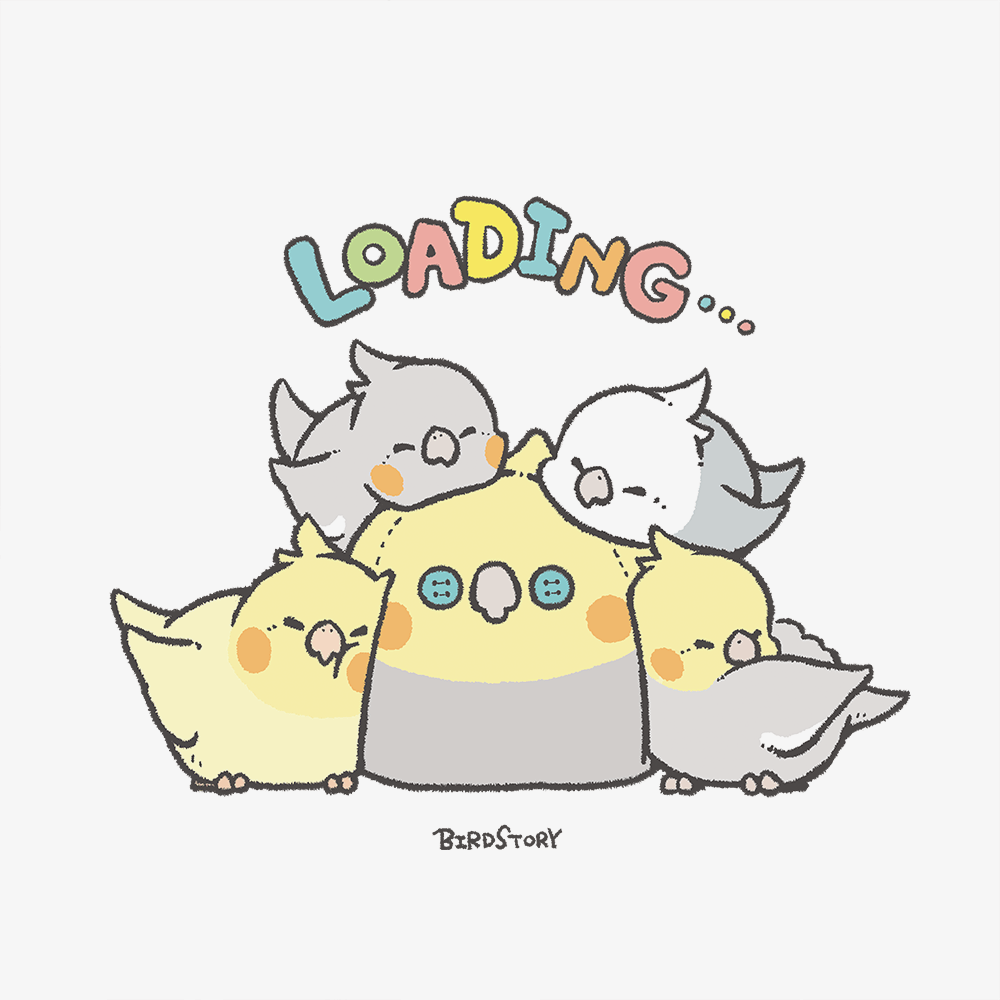 トートバッグ BIRD SLEEP 快適睡眠でローディング中 オカメインコ