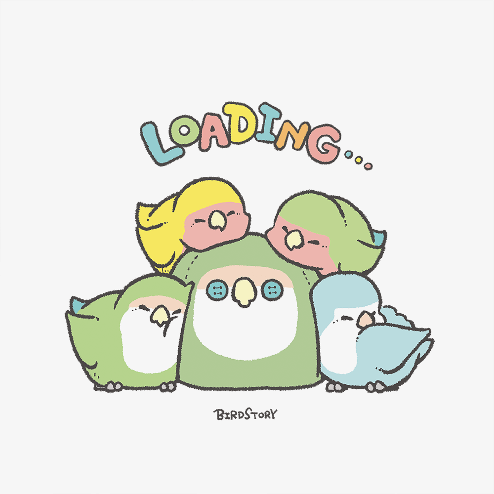 トートバッグ BIRD SLEEP 快適睡眠でローディング中 コザクラインコ