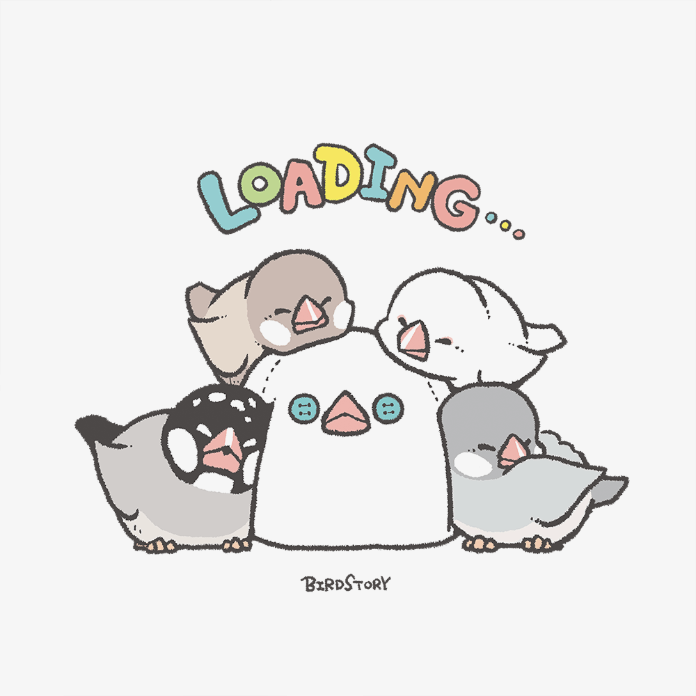 トートバッグ BIRD SLEEP 快適睡眠でローディング中 文鳥