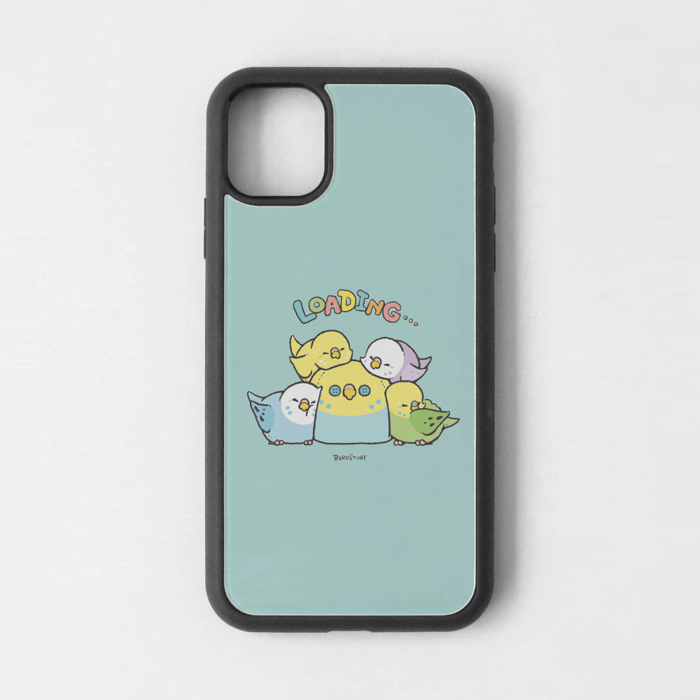 iPhoneカバー ブルー