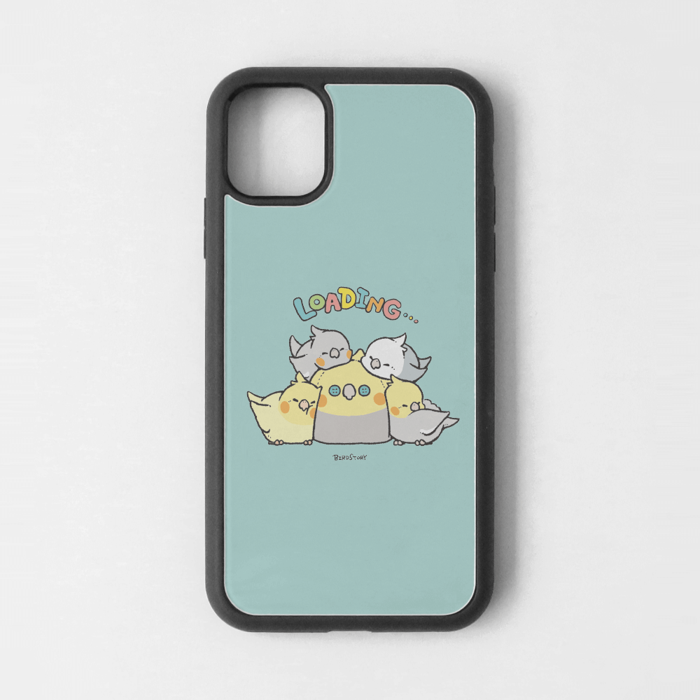 iPhoneカバー ブルー