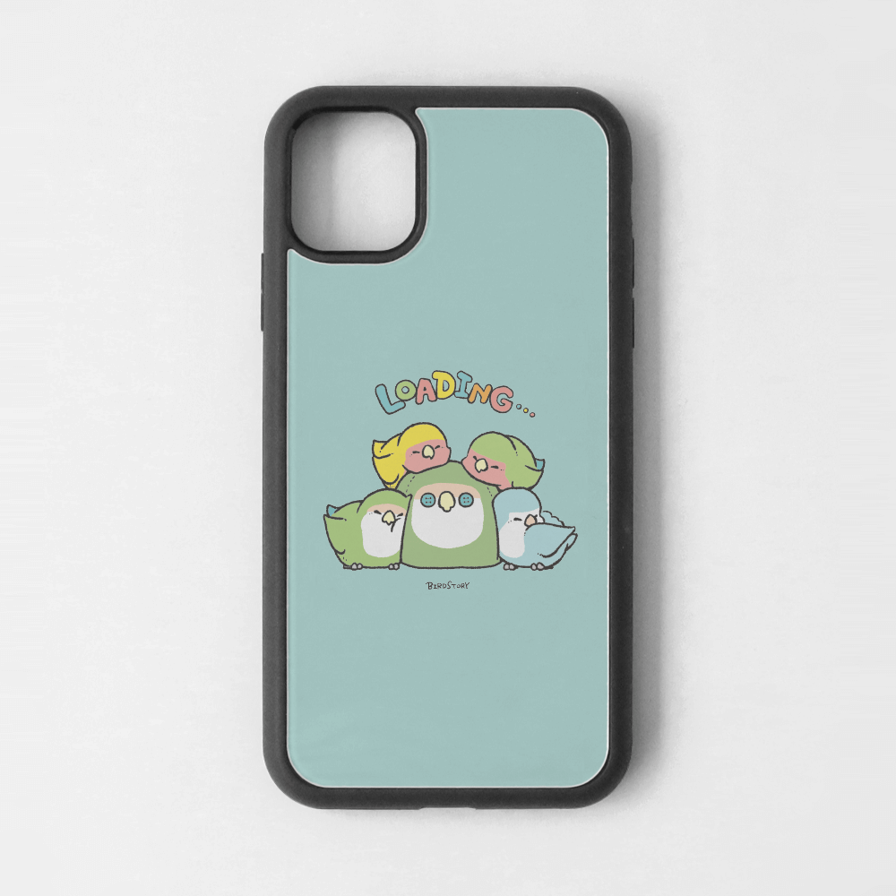 iPhoneカバー ブルー