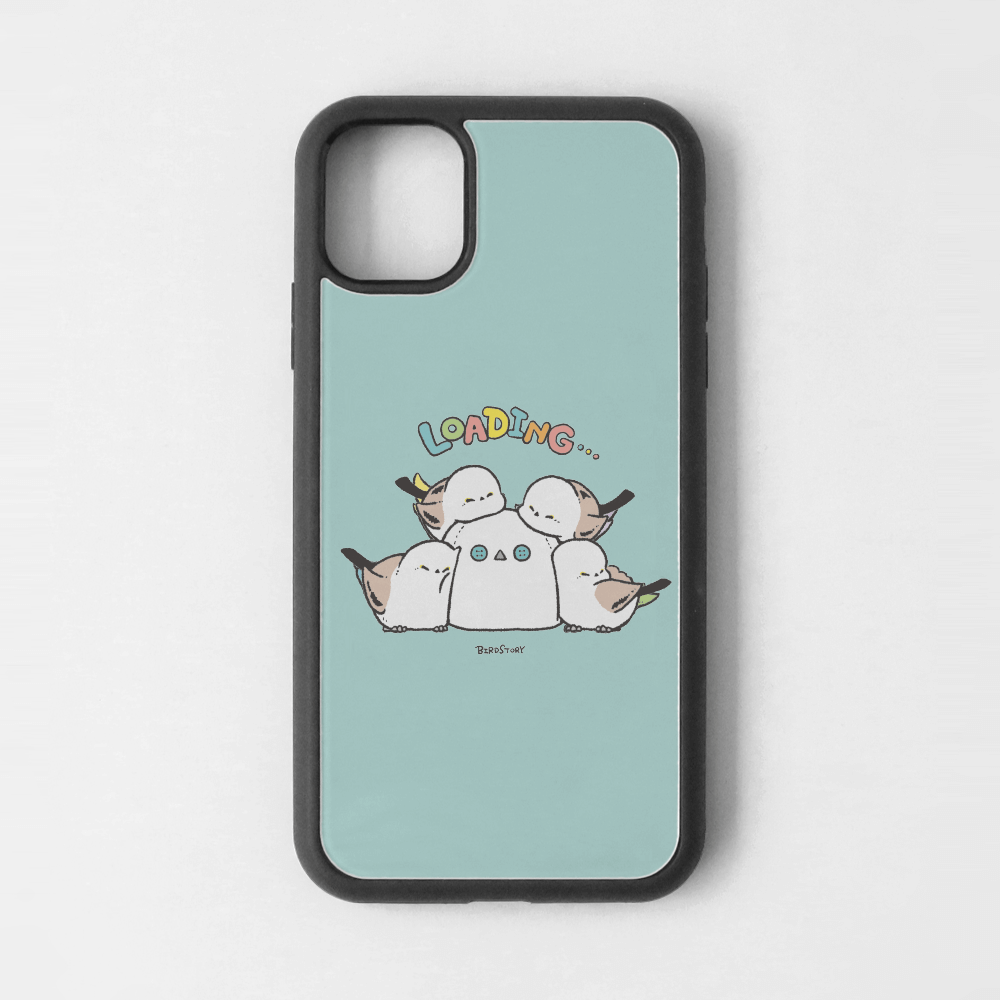 iPhoneカバー ブルー