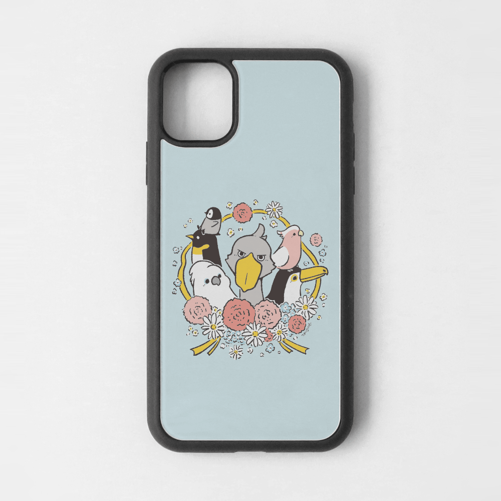 iPhoneカバー ブルー