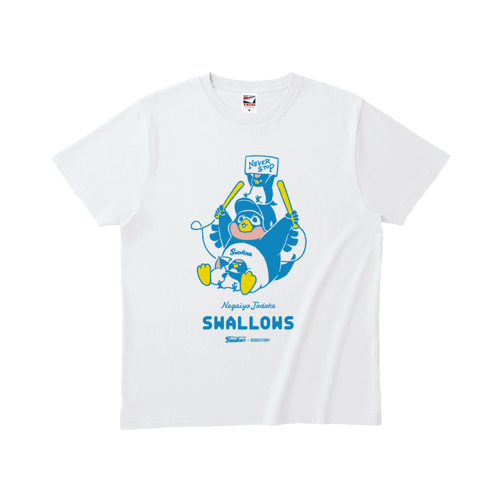 東京ヤクルトスワローズ SWALLOWS つば九郎 BIRDSTORY コラボレーショングッズ Tシャツ