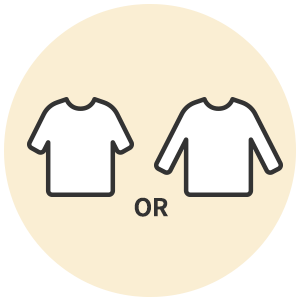 Tシャツ or 長袖Tシャツ