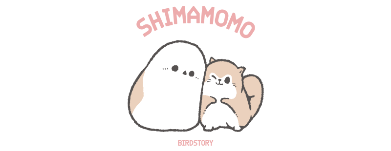 シマエナガとエゾモモンガ シマモモ もふもふ