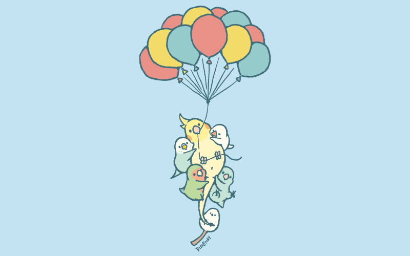 いろいろな鳥さん 飛べるけどね バルーン