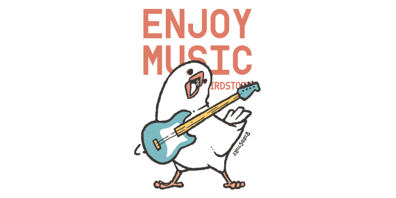 文鳥の日2025デザイン ENJOY MUSIC ベーシスト×桜文鳥