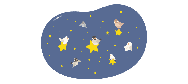 文鳥の日2025デザイン 天体観測