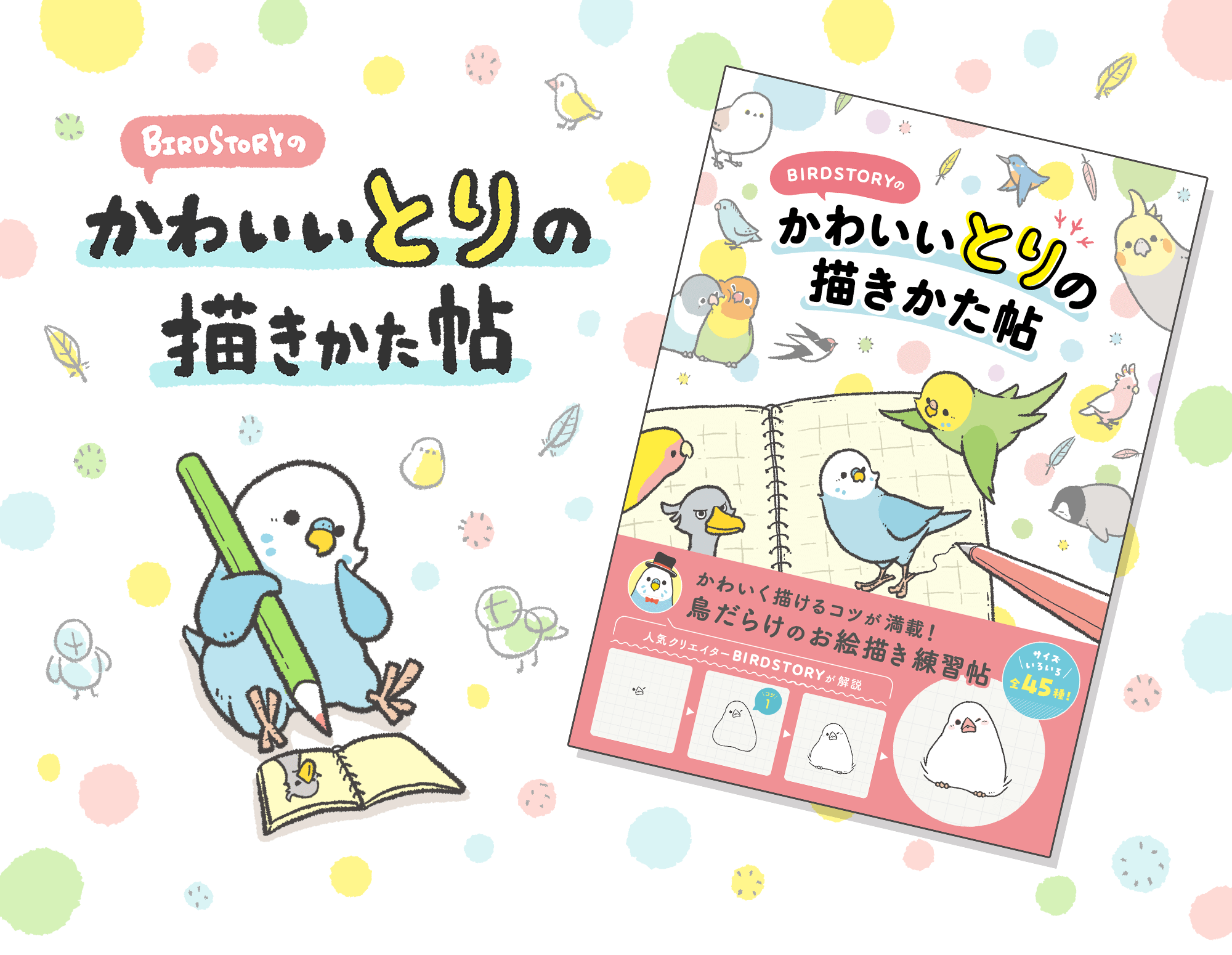 BIRDSTORYのかわいい鳥の描き方帖 イラスト