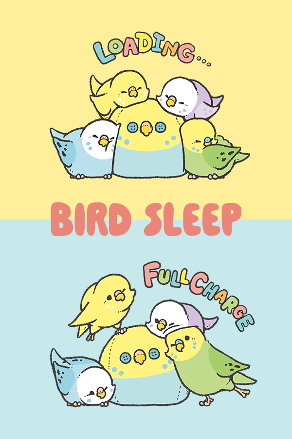 バードスリープ 小鳥の睡眠テーマのデザイン
